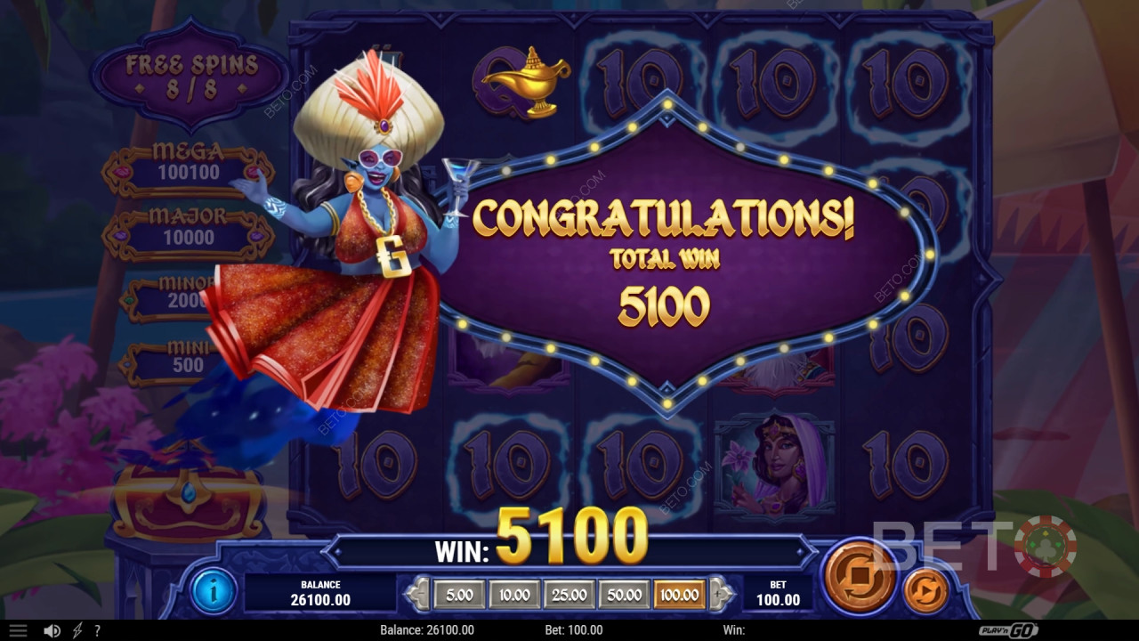 Bonusominaisuudet selitetty 1001 Mystery Genie Fortunes by Play