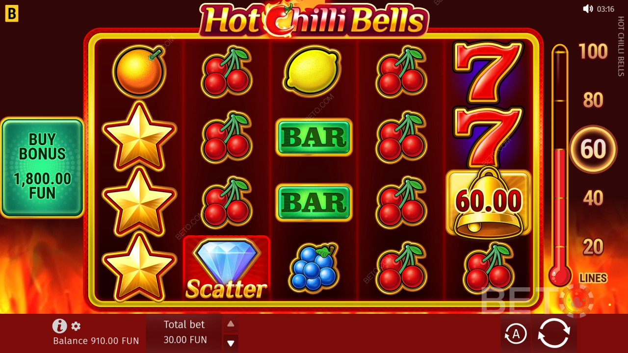Kuinka pelata BGamingin Hot Chilli Bells -peliä?