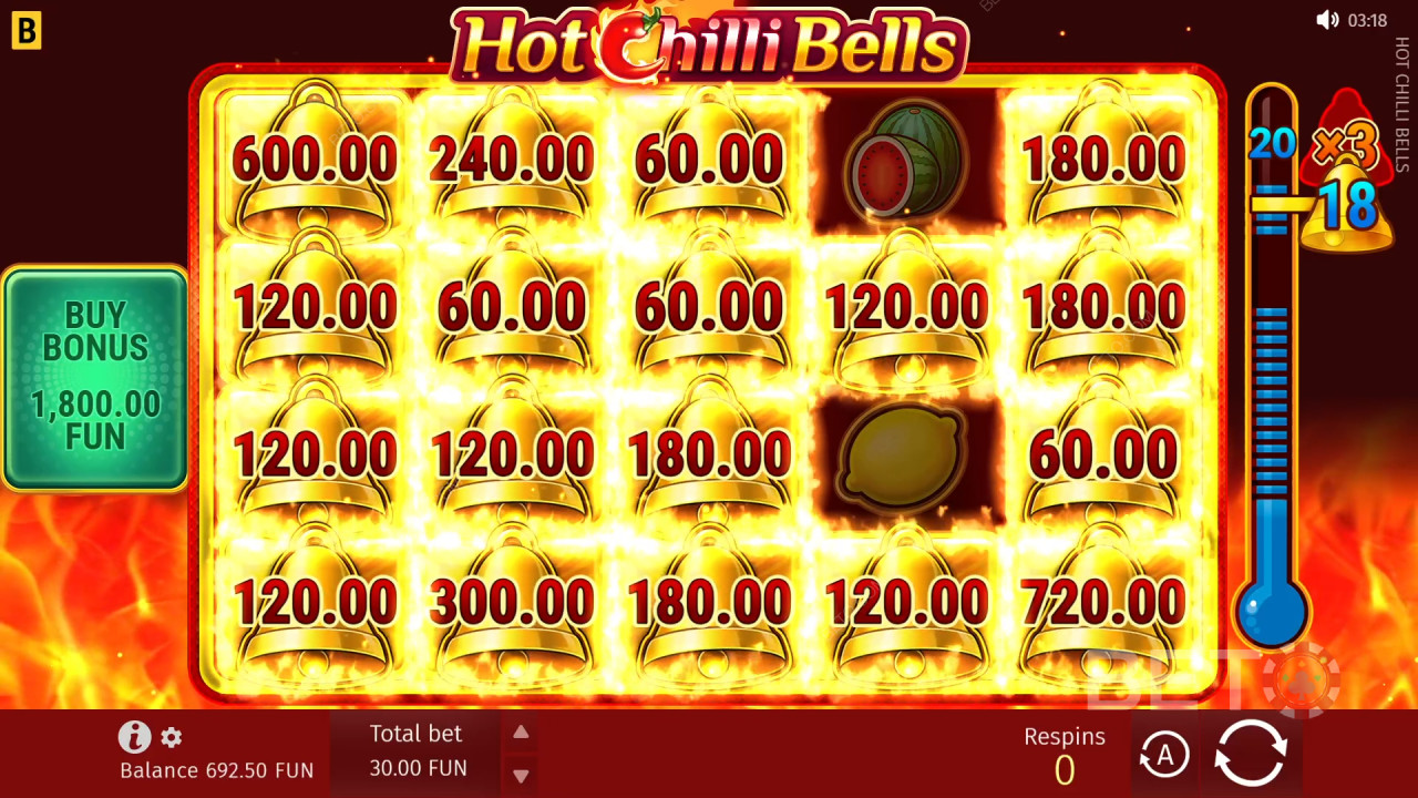 Hot Chilli Bells arvostelu BETO Slotsilta