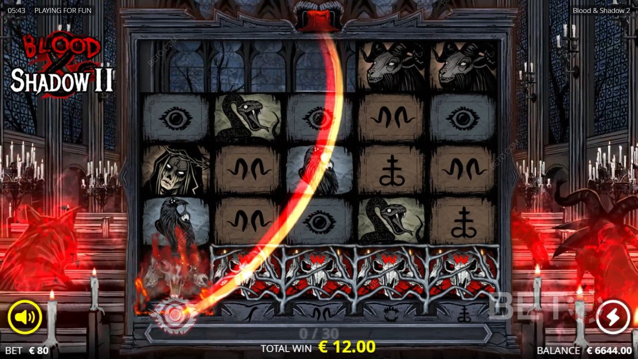Nolimit City in Blood & Shadow 2 -pelin pelaaminen