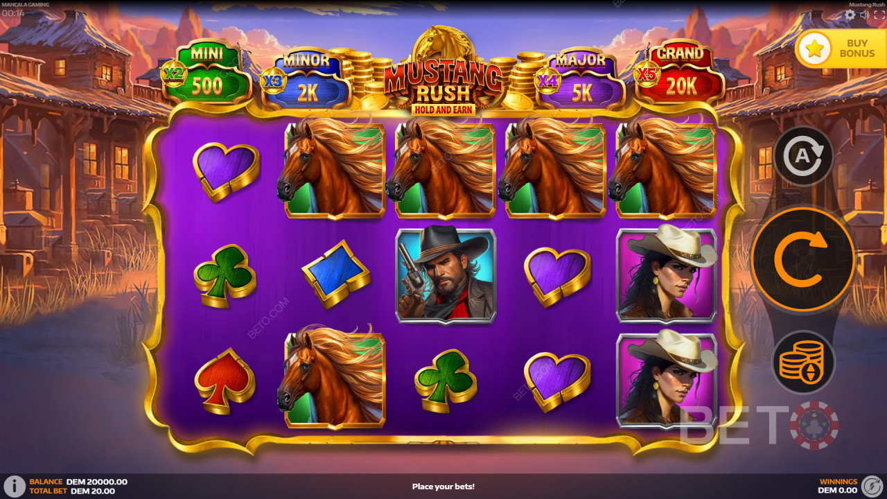 Kuinka pelata Mancala Gamingin Mustang Rushia?