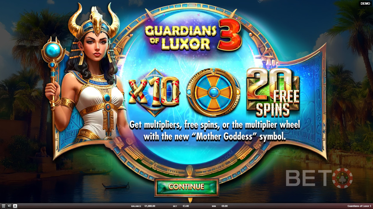 Red Rake Gamingin selitys Guardians of Luxor 3 -pelin bonusominaisuuksista