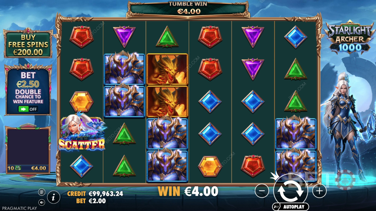 BETO Slotsin arvostelu pelistä Starlight Archer 1000
