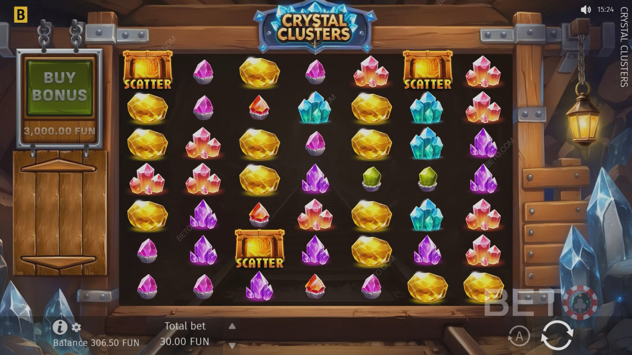 Crystal Clusters -arvostelu: BETO Slots