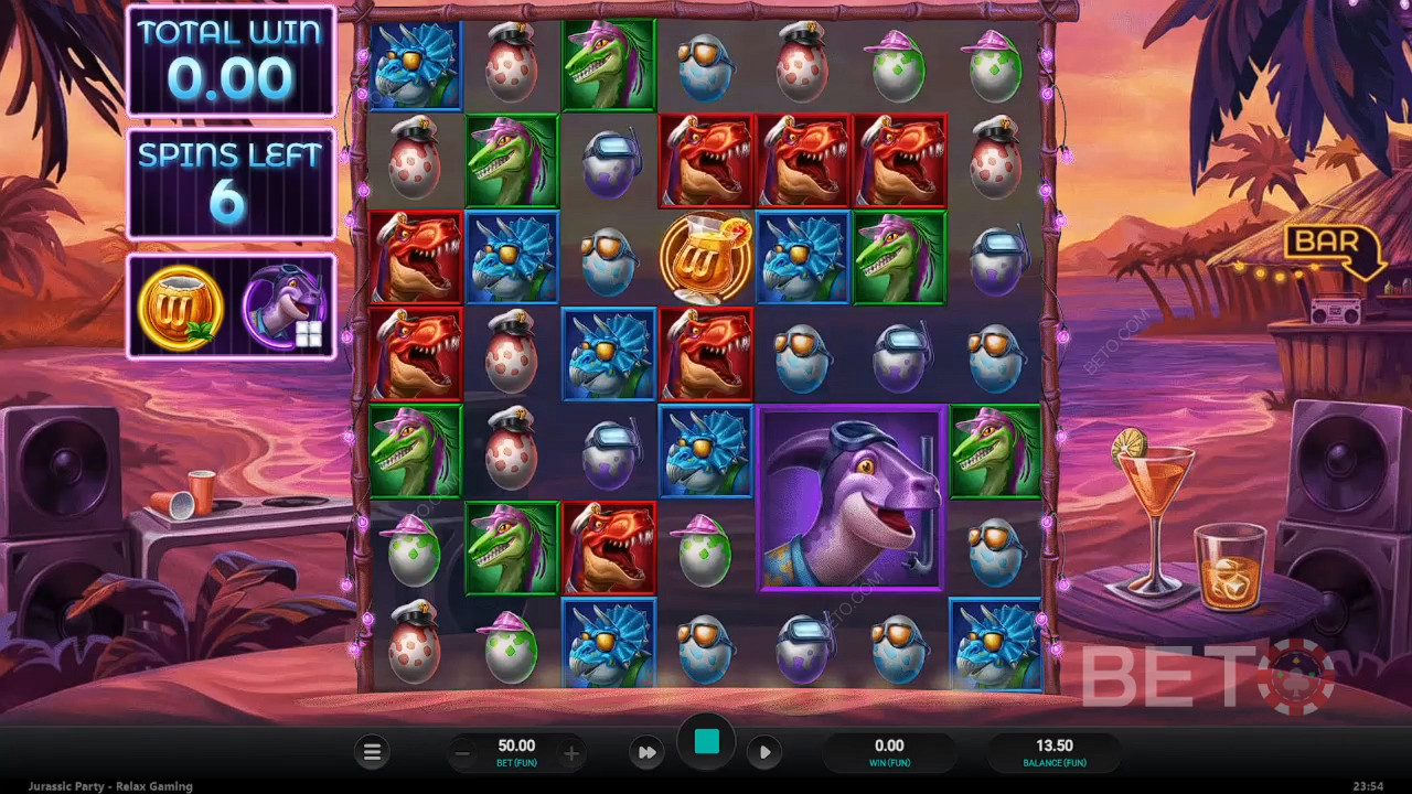 Jurassic Party arvostelu BETO Slotsilta
