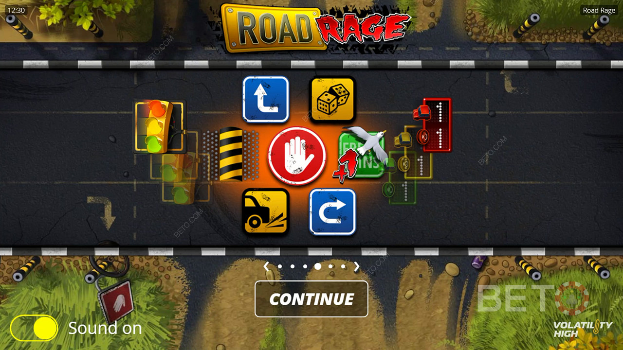 Respin-bonuskierros tekee ilmaiskierroksista jännittävämpiä Road Rage -kolikkopelissä.