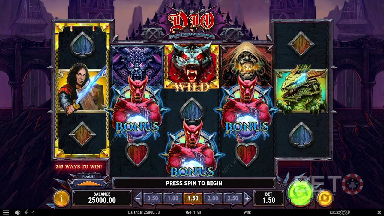 Dio Killing The Dragon arvostelu BETO Slotsilta