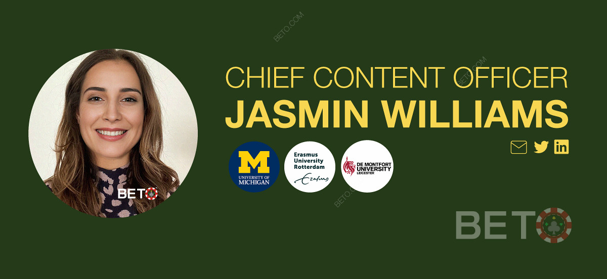 Jasmin Williams - Chief Content Officer (Nettikolikkopelit ja arvostelut)