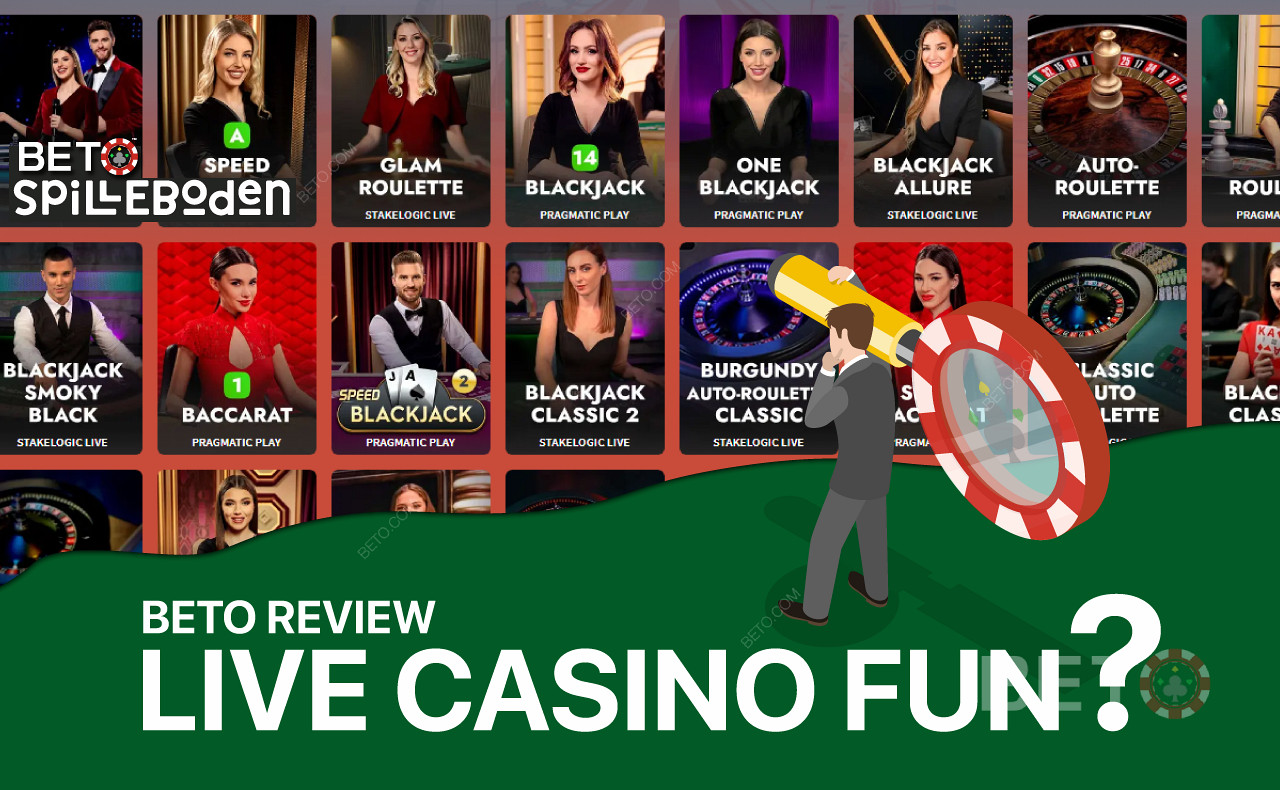 Me testaamme, onko Spillebodenin tarjoama Live Casino aikasi arvoinen.