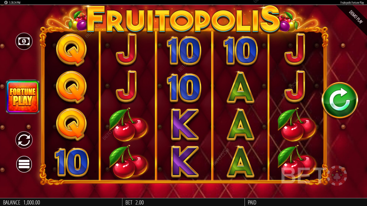 Fruitopolis Fortune Play Review by BETO Slots