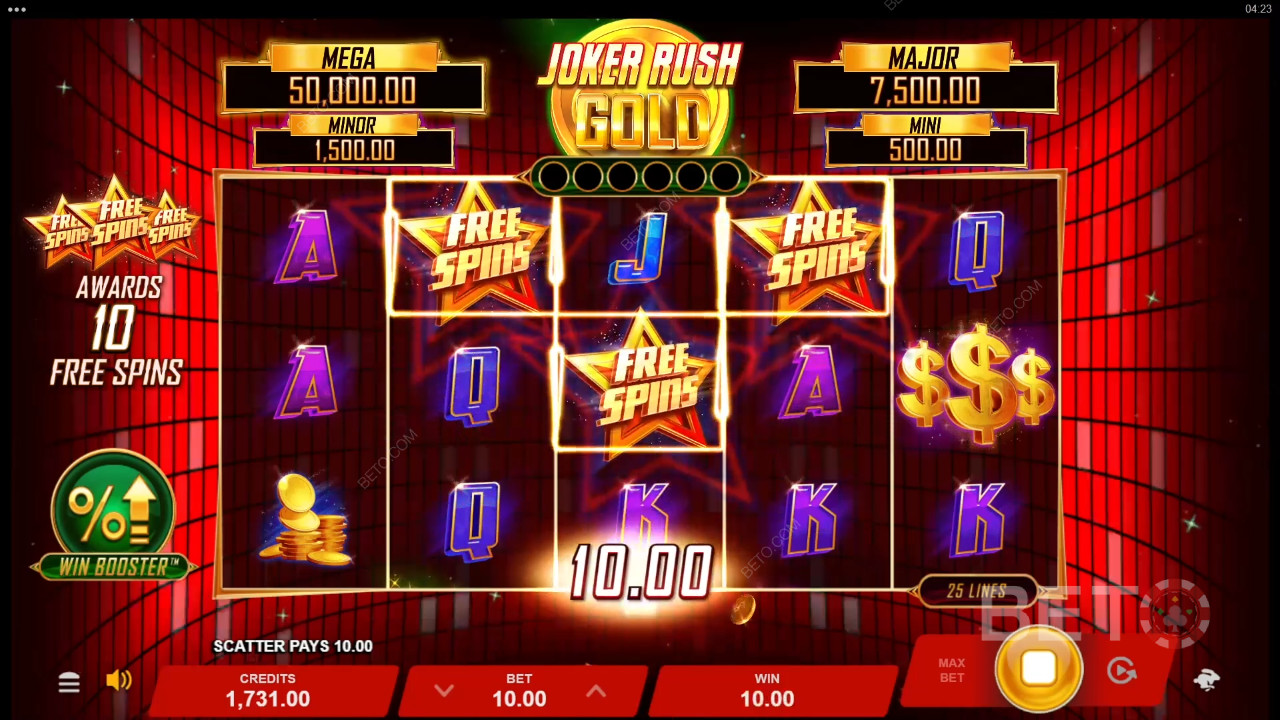 Joker Rush Gold arvostelu BETO Slotsilta