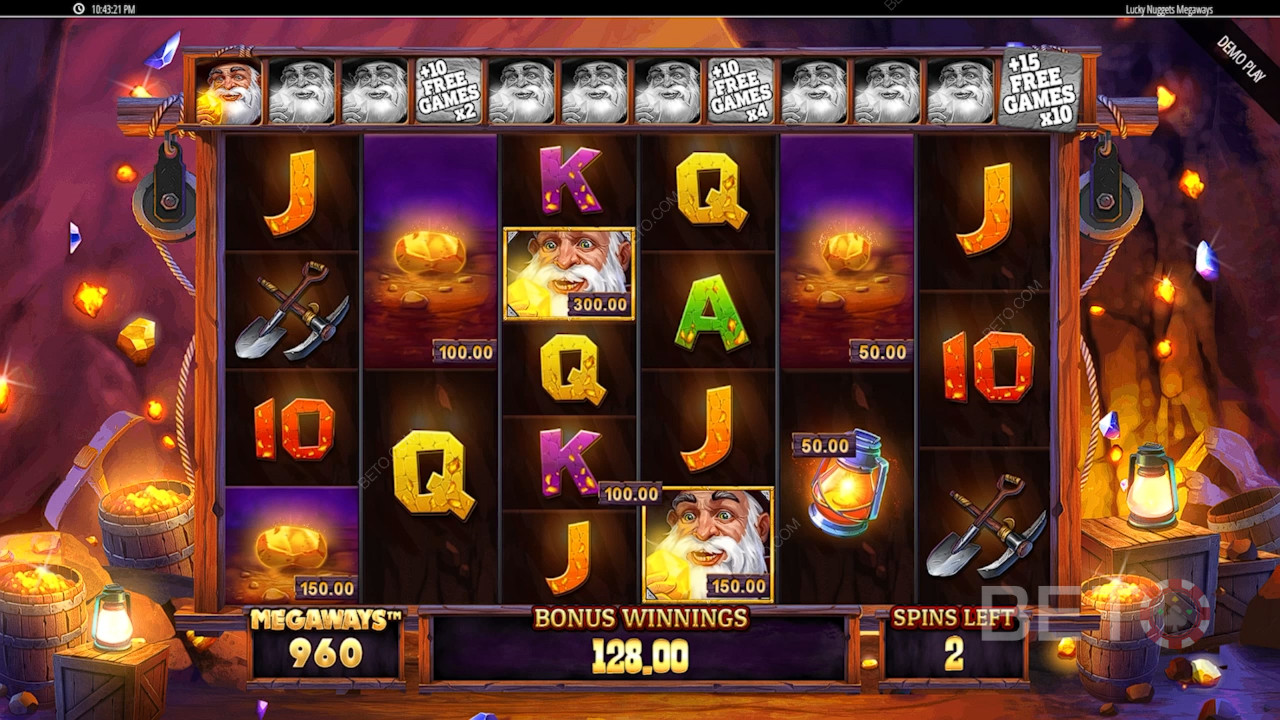 Lucky Nuggets Megaways arvostelu BETO Slotsilta