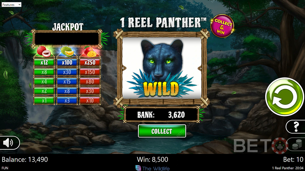 1 Reel Panther arvostelu by BETO Slots