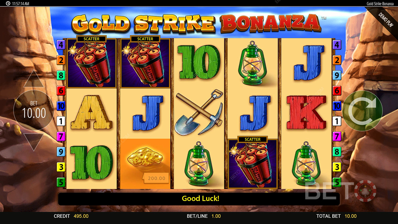 Gold Strike Bonanza Fortune Play arvostelu BETO Slotsilta