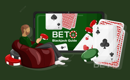 Play Blackjack. Guide and Cheat Sheet.